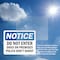 Signmission Do Not Enter Dog On Premises Police Don't Shoot OSHA Notice Sign, Vinyl Decal, 7in W x 5in L, 2PK OS-2PACK-NS-D-57-L-11178 - alternate 3